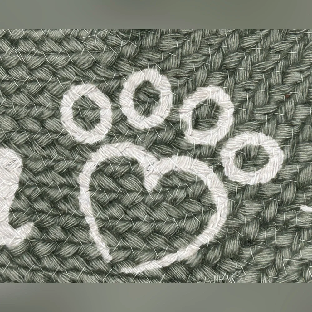 Green Bone-Shaped Pet Mat